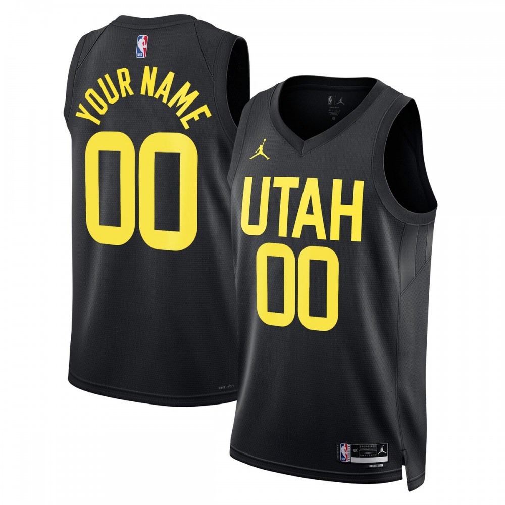 Utah Jazz Jordan Brand Unisex 2022/23 Swingman Custom Jersey - Statement Edition - Black-Pro Kit Vault | Brand New 26/27 Sports Jerseys